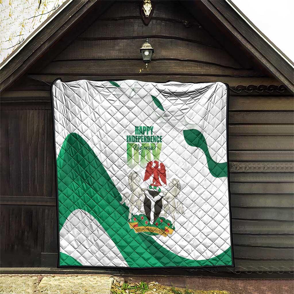 Nigeria Independence Day Quilt Unity and Faith Peace and Progress - Wonder Print Shop