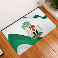 Nigeria Independence Day Rubber Doormat Unity and Faith Peace and Progress - Wonder Print Shop