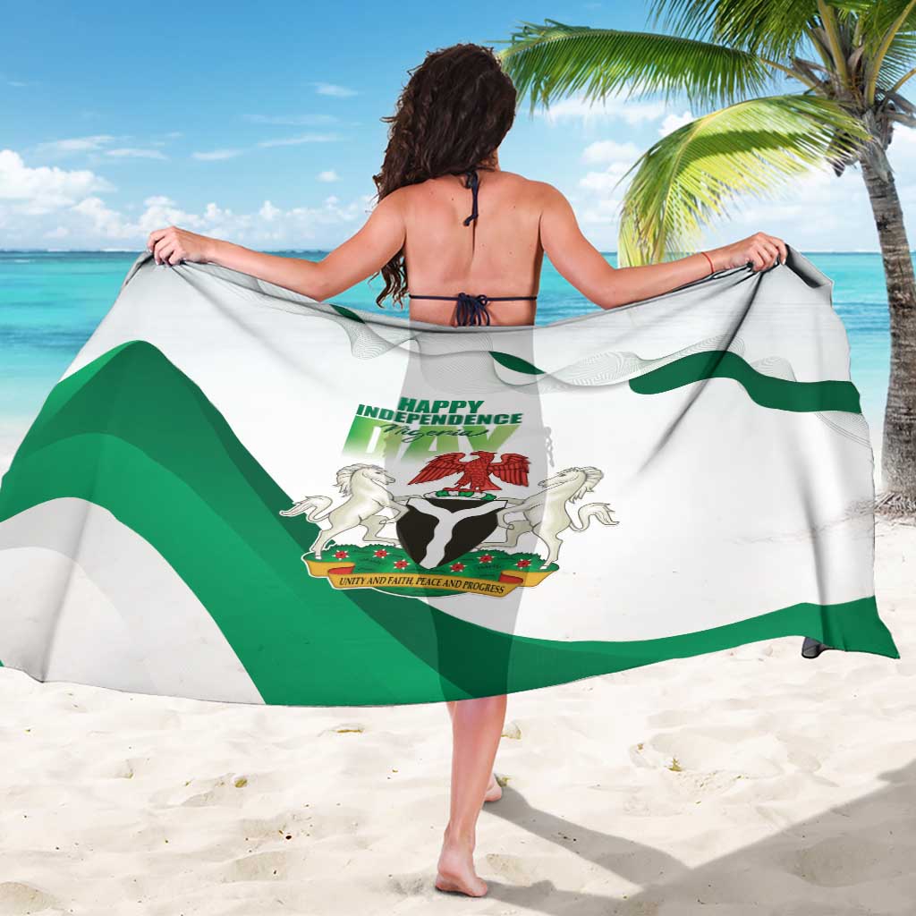 Nigeria Independence Day Sarong Unity and Faith Peace and Progress - Wonder Print Shop