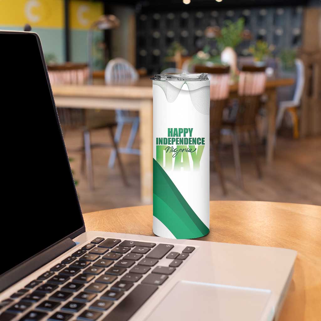 Personalized Nigeria Independence Day Skinny Tumbler Unity and Faith Peace and Progress - Wonder Print Shop