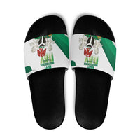 Nigeria Independence Day Slide Sandals Unity and Faith Peace and Progress - Wonder Print Shop