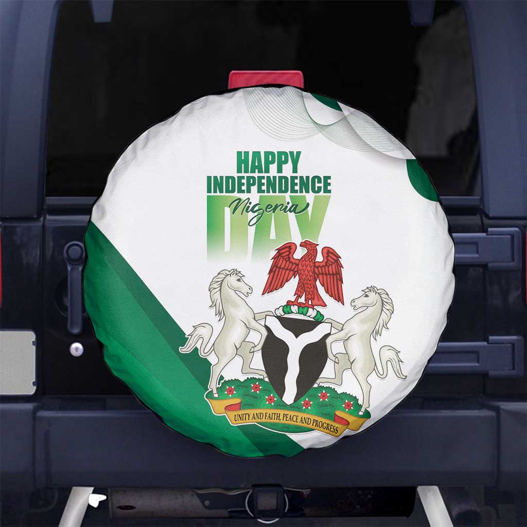 Nigeria Independence Day Spare Tire Cover Unity and Faith Peace and Progress - Wonder Print Shop