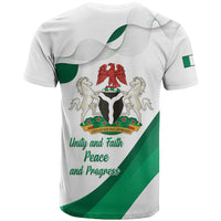 Personalized Nigeria Independence Day T Shirt Unity and Faith Peace and Progress - Wonder Print Shop