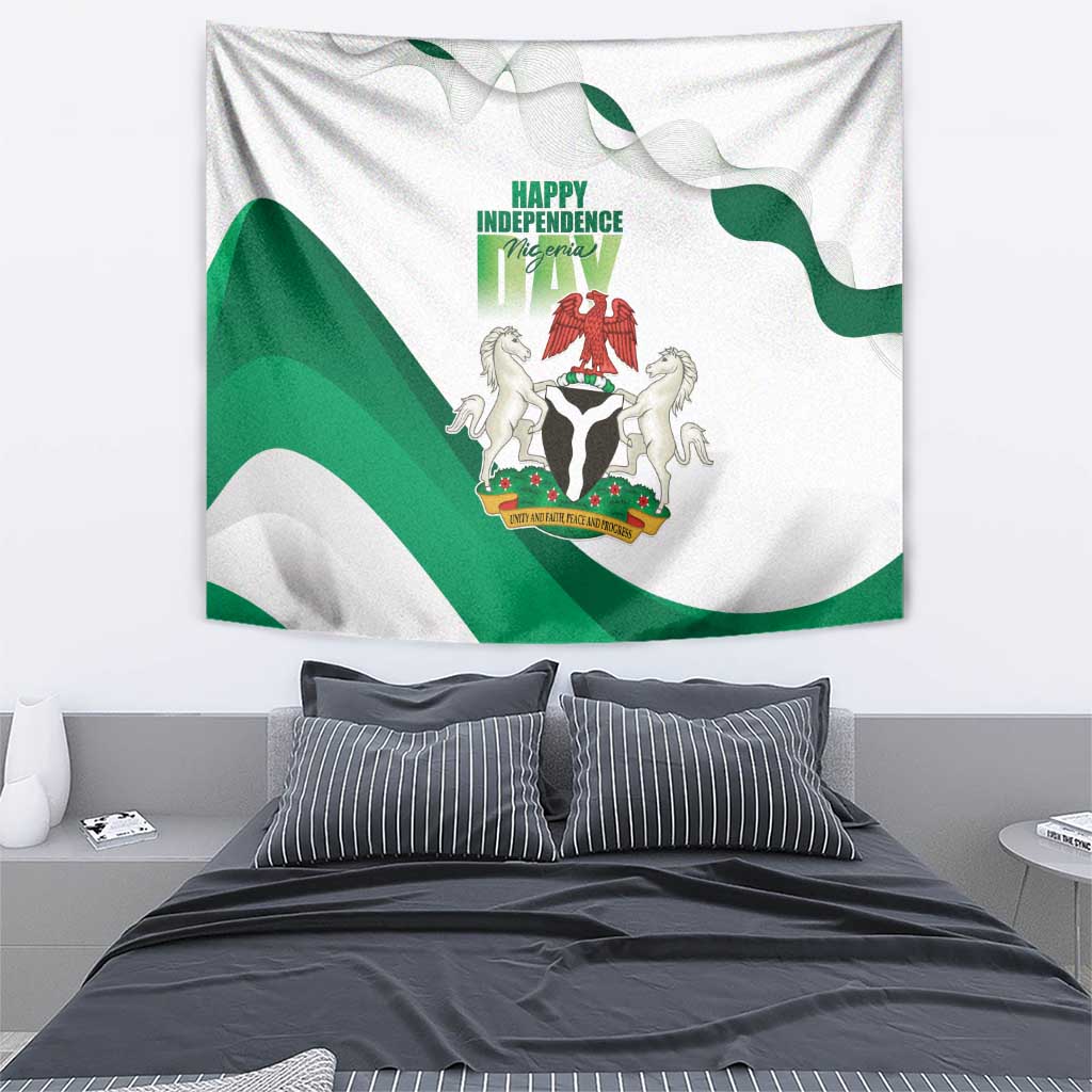 Nigeria Independence Day Tapestry Unity and Faith Peace and Progress - Wonder Print Shop