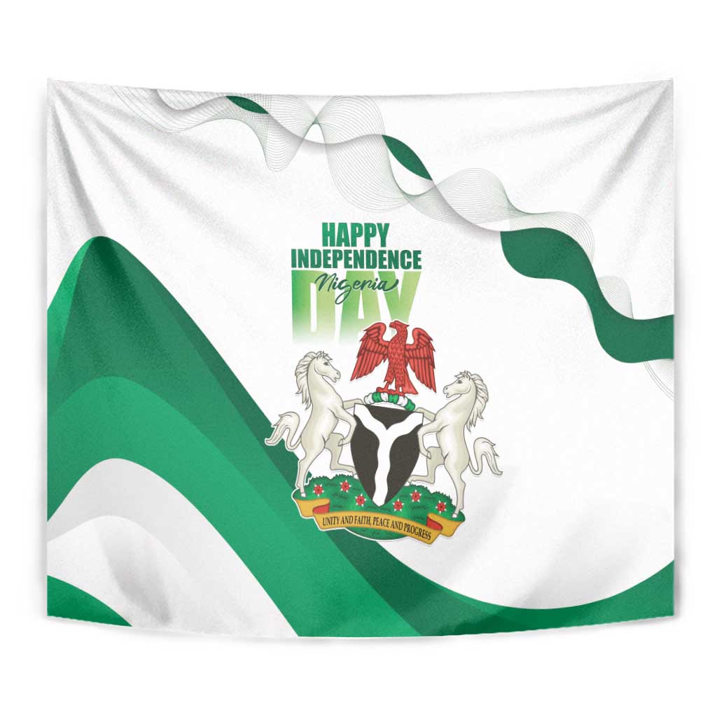 Nigeria Independence Day Tapestry Unity and Faith Peace and Progress - Wonder Print Shop