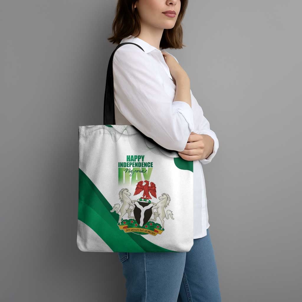 Nigeria Independence Day Tote Bag Unity and Faith Peace and Progress - Wonder Print Shop
