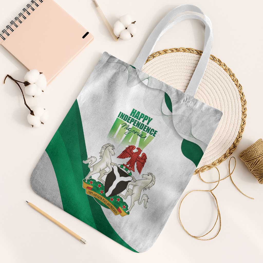 Nigeria Independence Day Tote Bag Unity and Faith Peace and Progress - Wonder Print Shop