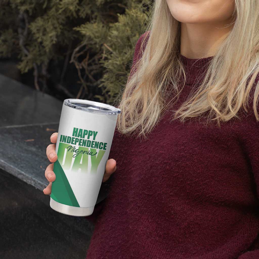 Personalized Nigeria Independence Day Tumbler Cup Unity and Faith Peace and Progress - Wonder Print Shop