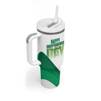 Personalized Nigeria Independence Day Tumbler With Handle Unity and Faith Peace and Progress - Wonder Print Shop