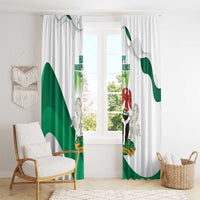 Nigeria Independence Day Window Curtain Unity and Faith Peace and Progress - Wonder Print Shop