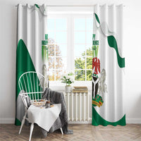 Nigeria Independence Day Window Curtain Unity and Faith Peace and Progress - Wonder Print Shop
