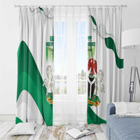 Nigeria Independence Day Window Curtain Unity and Faith Peace and Progress - Wonder Print Shop