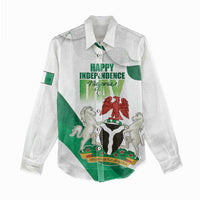 Personalized Nigeria Independence Day Women Casual Shirt Unity and Faith Peace and Progress - Wonder Print Shop