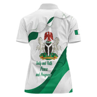 Personalized Nigeria Independence Day Women Polo Shirt Unity and Faith Peace and Progress - Wonder Print Shop