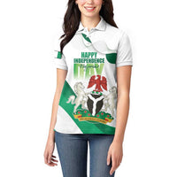 Personalized Nigeria Independence Day Women Polo Shirt Unity and Faith Peace and Progress - Wonder Print Shop