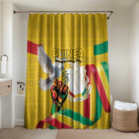 Guinea Independence Day Bathroom Set Coat Of Arms With African Pattern - Wonder Print Shop