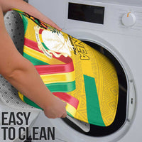 Guinea Independence Day Bathroom Set Coat Of Arms With African Pattern - Wonder Print Shop