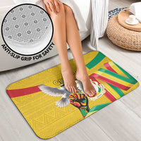 Guinea Independence Day Bathroom Set Coat Of Arms With African Pattern - Wonder Print Shop