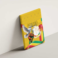Guinea Independence Day Canvas Wall Art Coat Of Arms With African Pattern - Wonder Print Shop