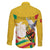 Personalized Guinea Independence Day Family Matching Long Sleeve Bodycon Dress and Hawaiian Shirt Coat Of Arms With African Pattern - Wonder Print Shop