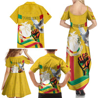 Personalized Guinea Independence Day Family Matching Summer Maxi Dress and Hawaiian Shirt Coat Of Arms With African Pattern - Wonder Print Shop