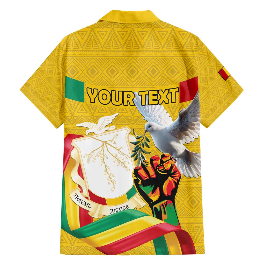 Personalized Guinea Independence Day Family Matching Summer Maxi Dress and Hawaiian Shirt Coat Of Arms With African Pattern - Wonder Print Shop