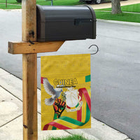 Guinea Independence Day Garden Flag Coat Of Arms With African Pattern - Wonder Print Shop