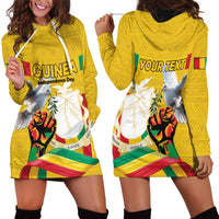 Personalized Guinea Independence Day Hoodie Dress Coat Of Arms With African Pattern - Wonder Print Shop