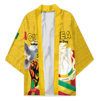 Personalized Guinea Independence Day Kimono Coat Of Arms With African Pattern - Wonder Print Shop