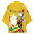 Personalized Guinea Independence Day Kimono Coat Of Arms With African Pattern - Wonder Print Shop