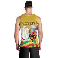 Personalized Guinea Independence Day Men Tank Top Coat Of Arms With African Pattern - Wonder Print Shop