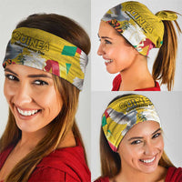 Guinea Independence Day Neck Gaiter Coat Of Arms With African Pattern - Wonder Print Shop