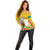 Personalized Guinea Independence Day Off Shoulder Sweater Coat Of Arms With African Pattern - Wonder Print Shop
