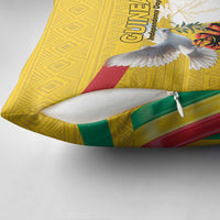 Guinea Independence Day Pillow Cover Coat Of Arms With African Pattern - Wonder Print Shop