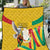 Guinea Independence Day Quilt Coat Of Arms With African Pattern - Wonder Print Shop