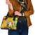 Guinea Independence Day Shoulder Handbag Coat Of Arms With African Pattern - Wonder Print Shop