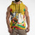 Personalized Guinea Independence Day Sleeveless Zip Hoodie Coat Of Arms With African Pattern - Wonder Print Shop