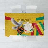 Guinea Independence Day Tablecloth Coat Of Arms With African Pattern - Wonder Print Shop