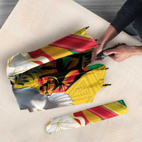 Guinea Independence Day Umbrella Coat Of Arms With African Pattern - Wonder Print Shop