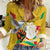 Personalized Guinea Independence Day Women Casual Shirt Coat Of Arms With African Pattern - Wonder Print Shop