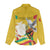 Personalized Guinea Independence Day Women Casual Shirt Coat Of Arms With African Pattern - Wonder Print Shop