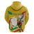 Personalized Guinea Independence Day Zip Hoodie Coat Of Arms With African Pattern - Wonder Print Shop