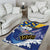 Personalised Barbados Independence Day Area Rug Flying Fish Flag Pattern - Wonder Print Shop