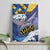 Personalised Barbados Independence Day Canvas Wall Art Flying Fish Flag Pattern - Wonder Print Shop
