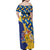 Personalised Barbados Independence Day Family Matching Off Shoulder Maxi Dress and Hawaiian Shirt Flying Fish Flag Pattern - Wonder Print Shop
