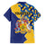 Personalised Barbados Independence Day Family Matching Tank Maxi Dress and Hawaiian Shirt Flying Fish Flag Pattern - Wonder Print Shop