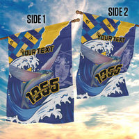 Personalised Barbados Independence Day Garden Flag Flying Fish Flag Pattern - Wonder Print Shop
