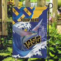 Personalised Barbados Independence Day Garden Flag Flying Fish Flag Pattern - Wonder Print Shop