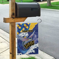 Personalised Barbados Independence Day Garden Flag Flying Fish Flag Pattern - Wonder Print Shop