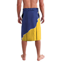 Personalised Barbados Independence Day Lavalava Flying Fish Flag Pattern - Wonder Print Shop